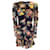 Veronica Beard Hedera Oxblood Multi Floral Printed Silk Midi Dress Multiple colors  ref.1064784