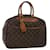LOUIS VUITTON Monogram Deauville Hand Bag M47270 LV Auth 44366 Brown Cloth  ref.1064917