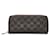 Louis Vuitton Carteira Damier Infini Zippy N62235 Marrom Couro  ref.1065112