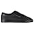 Saint Laurent Andy Sneakers mit Python-Effekt aus schwarzem Kalbsleder Kalbähnliches Kalb  ref.1065121