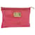 LOUIS VUITTON Antigua Pochette Plat GM Clutch Bag Rosa M40065 LV Auth-Folge1350 Pink Leinwand  ref.1065149