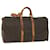 Louis Vuitton Monogram Keepall Bandouliere 55 Boston Bag M41414 LV Auth fm2581 Brown Cloth  ref.1065160