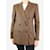 Etro Brown lined-breasted wool blazer - size IT 44  ref.1065162
