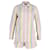 Ganni Striped Shirt and Short Set in Multicolor Cotton Multiple colors  ref.1065203