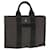 Hermès HERMES Sac Arne Hand Bag Canvas Leather Gray Auth bs6147 Grey Cloth  ref.1065234