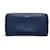 Céline Leather zip around wallet Blue  ref.1065463