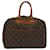 LOUIS VUITTON Monogram Deauville Hand Bag M47270 LV Auth 46588 Brown Cloth  ref.1065553