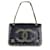 Chanel Paris super rare / Sac à rabat avec bordure en chaîne Byzance Cuir Noir  ref.1065872