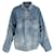 Balenciaga Veste en jean à manches cloche en coton bleu  ref.1065963