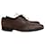 Zapatos Oxford con cordones Lanvin en piel de becerro marrón Castaño Cuero  ref.1065967
