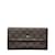 Louis Vuitton Monogram Portefeuille International Wallet N61217 Brown Cloth  ref.1066003