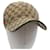 GUCCI GG Canvas Web Sherry Line Cap L Beige Red Green 200035 Auth yb357  ref.1066421