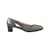 Roger Vivier Vintage-Pumps mit Blockabsatz Grau Leder  ref.1066531