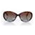 Chanel, Oval brown sunglasses  ref.1066538