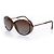 Chanel, Gafas de sol ovaladas marrones Castaño - vista 2
