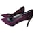 LOUIS VUITTON Pumps Neues pflaumenfarbenes Wildleder-Kalbsleder T37 IT Bordeaux  ref.1066588