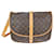Louis Vuitton Saumur 35 Brown Cloth  ref.1066612