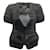 Giorgio Armani Veste à manches courtes plissée en cuir noir  ref.1066667