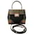 Bolso satchel Prada Tessuto Saffiano negro Cuero Nylon  ref.1066685