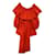 Valentino Jumpsuits Orange Cotton  ref.1066690
