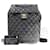 Chanel CC Quilted Leather Drawstring Backpack Leather Backpack A91121 in Good condition Black  ref.1066753