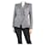 Balmain Black and white herringbone jacket  - size UK 12 Cotton  ref.1066759
