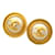 Chanel Clipe CC Em Brincos 95P Dourado Metal  ref.1066771