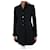 Burberry Black button-up wool coat - size UK 6  ref.1066844