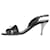 Hermès Salto tipo slingback preto com tachas - tamanho UE 39 Couro  ref.1066873