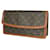 Louis Vuitton Pochette Dame Brown Cloth  ref.1067093