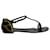Giuseppe Zanotti Crystal-Embellished T-strap Flat Sandals in Multicolor Leather Multiple colors  ref.1067099