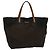 GUCCI GG Canvas Einkaufstasche Nylon Braun Auth 53670