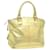 LOUIS VUITTON Suhari Lockit PM Hand Bag Leather Gold All M95433 LV Auth 53063 Golden Metallic  ref.1067525