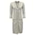 Cardigan long en cachemire gris chiné Chanel avec détails perles et strass  ref.1067877