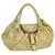 FENDI Spy Bag Zucca Canvas Sac à bandoulière en cuir Gold Auth hk396 Métallisé  ref.1068117