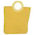 Céline CELINE Bolso de Mano Nylon Amarillo Auth ar9694segundo  ref.1068212