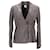 Iris & Ink Fitted Blazer Jacket in Grey Goat Suede  ref.1068547