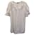 Blusa de manga curta Dolce & Gabbana em seda creme Branco Cru  ref.1068567