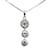 & Other Stories platinum 3P Diamond Drop Pendant Necklace Silvery Metal  ref.1068610