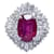 & Other Stories Platinum Diamond & Ruby Ring Silvery Metal  ref.1068622