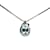 & Other Stories Platinum Diamond & Aquamarine Pendant Necklace Silvery Metal  ref.1068638