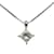 & Other Stories Platinum Diamond Pendant Necklace Silvery Metal  ref.1068639