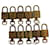 Louis Vuitton padlock 10set Gold Tone LV Auth ep1723 Metal  ref.1068924