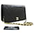 CHANEL Full Flap Chain Shoulder Bag Clutch Black Quilted Lambskin Leather  ref.1068959