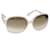 Óculos de sol GUCCI Plástico Branco Auth cl779  ref.1068977
