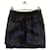 Minifalda 100% The Kooples Seda Azul y Negra Negro Azul oscuro  ref.1069045