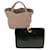 Miu Miu Hand Bag Enamel Leather 2Set Pink Black Auth bs6160  ref.1069166