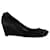 Roger Vivier Buckle Wede Pumps in Black Suede  ref.1069272