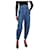 Autre Marque Blue high-rise cut belted panelled jeans - size S Cotton  ref.1069547