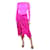 Preen By Thornton Bregazzi Vestido de seda asimétrico rosa intenso - talla M  ref.1069571